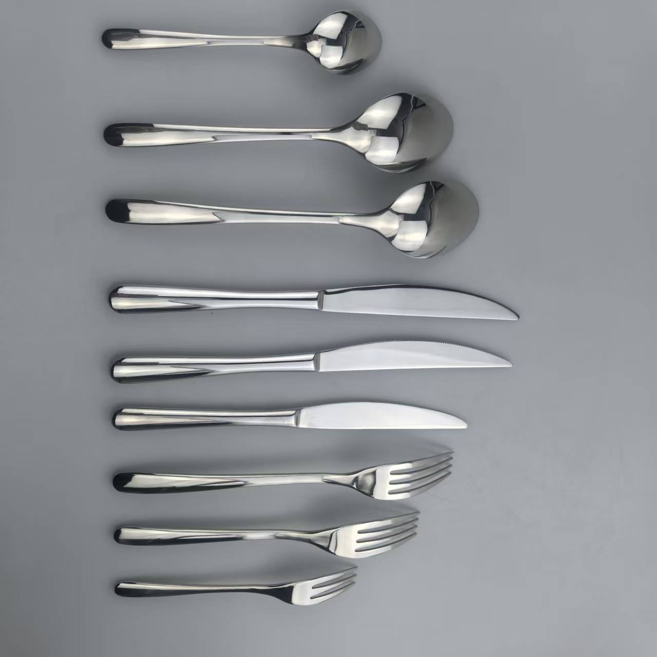 Bulk Wholesale Cutlery, Trendy Design Restaurant Silverware 3