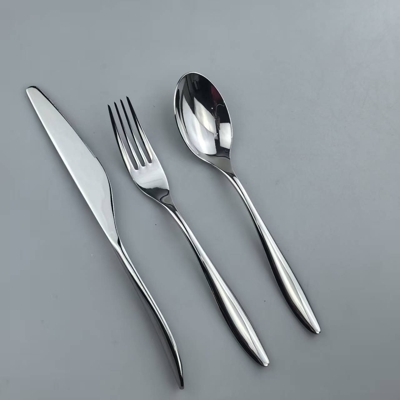 Elegant Series Mirror Polished Stainless Steel cutlery Set  7