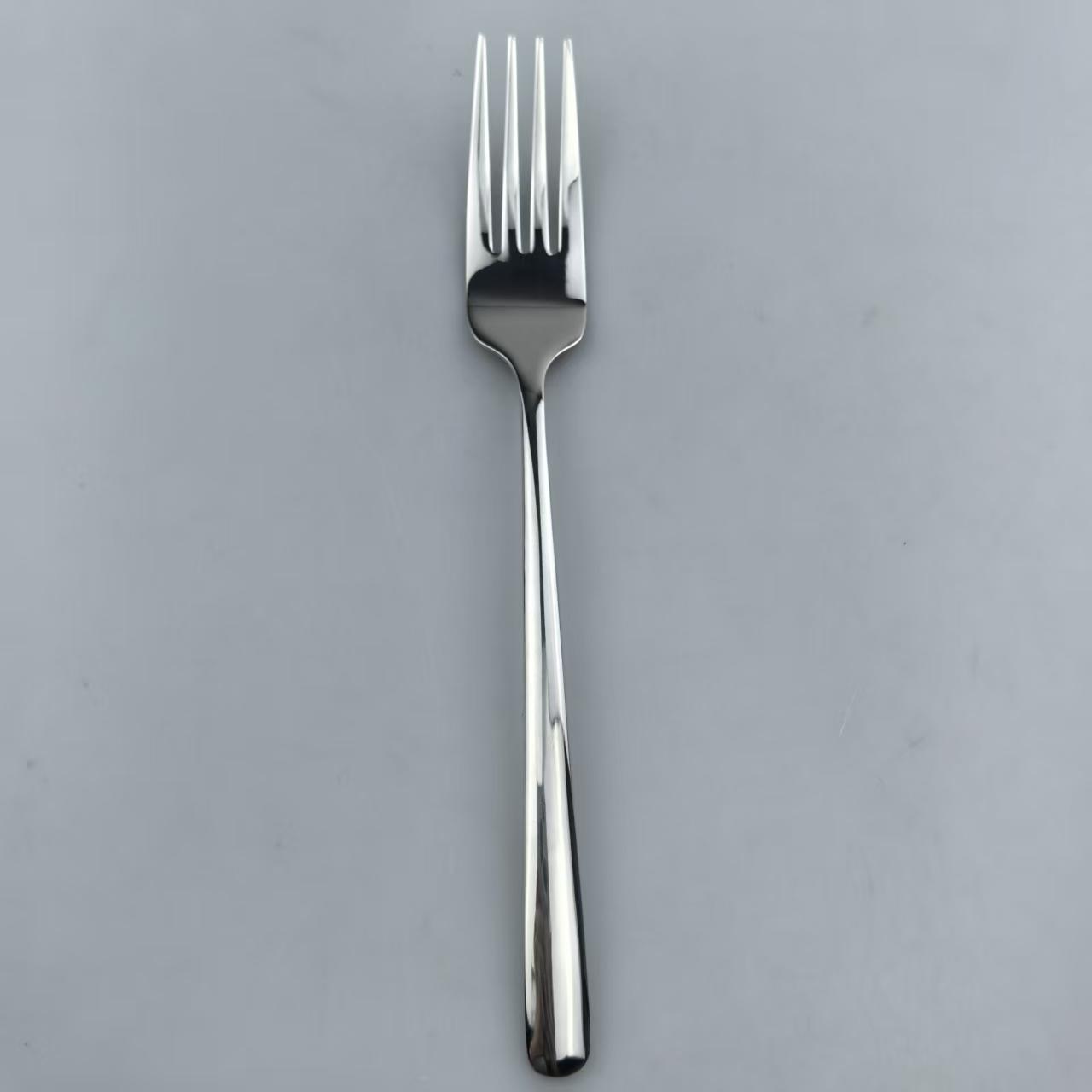 现代极简纤细手柄不锈钢餐具套装 | 高镜面抛光四件套餐具 5