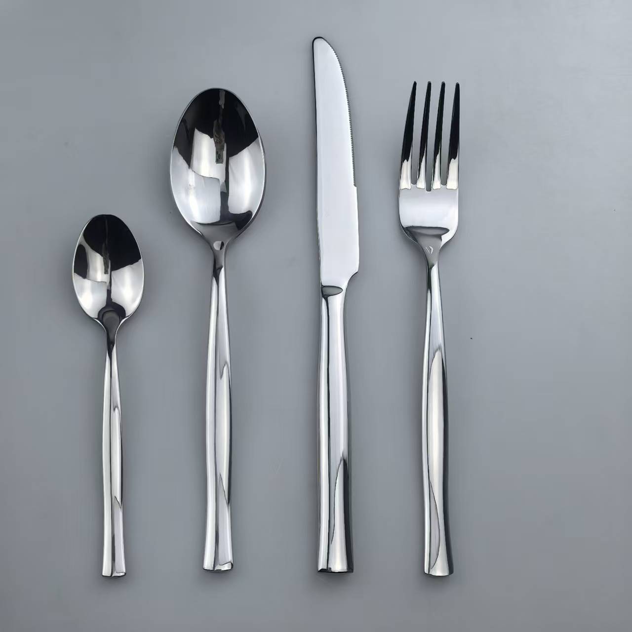 曲线收腰设计不锈钢餐具套装 2