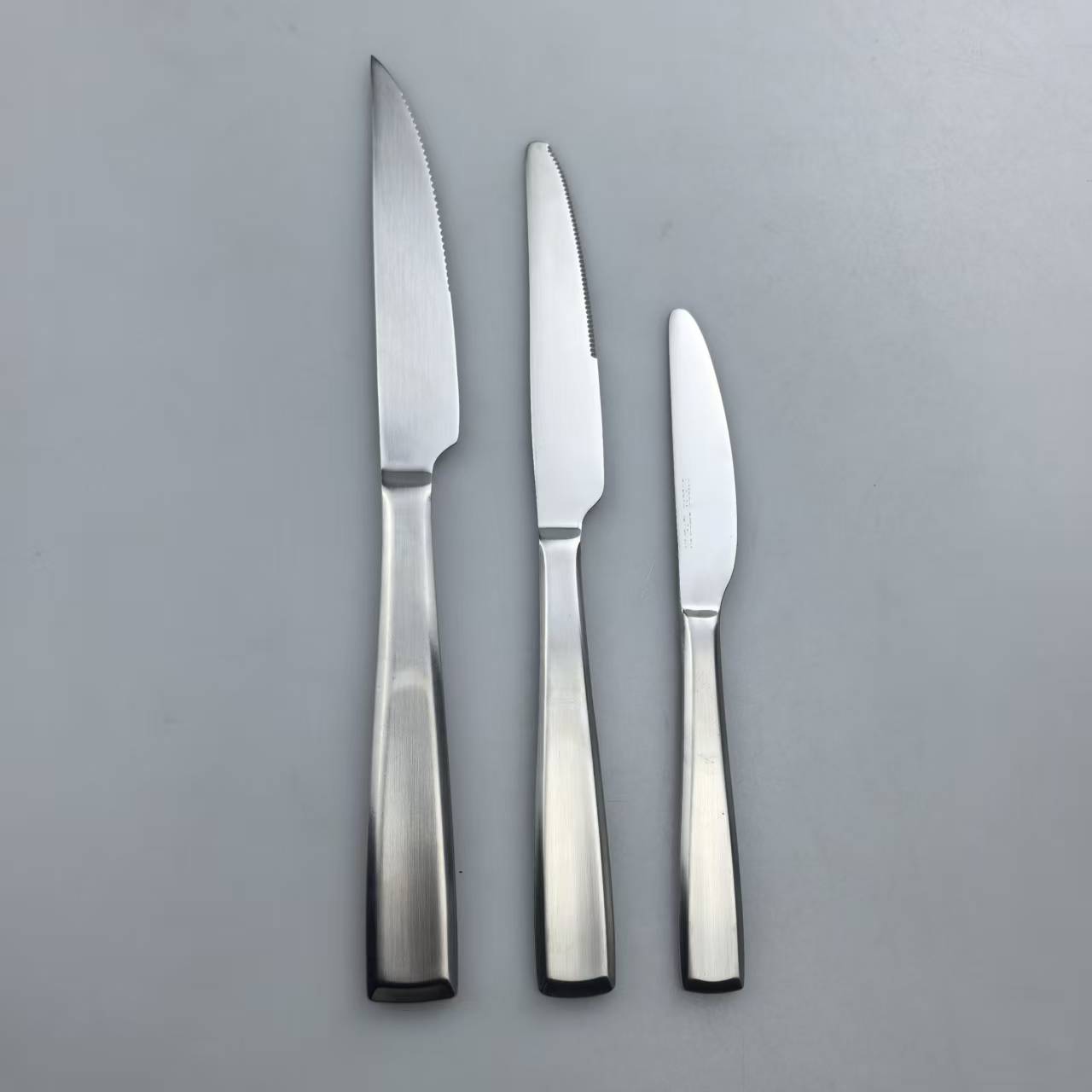 Matte Finish Stainless Steel Cutlery Set – Satin Flatware 7