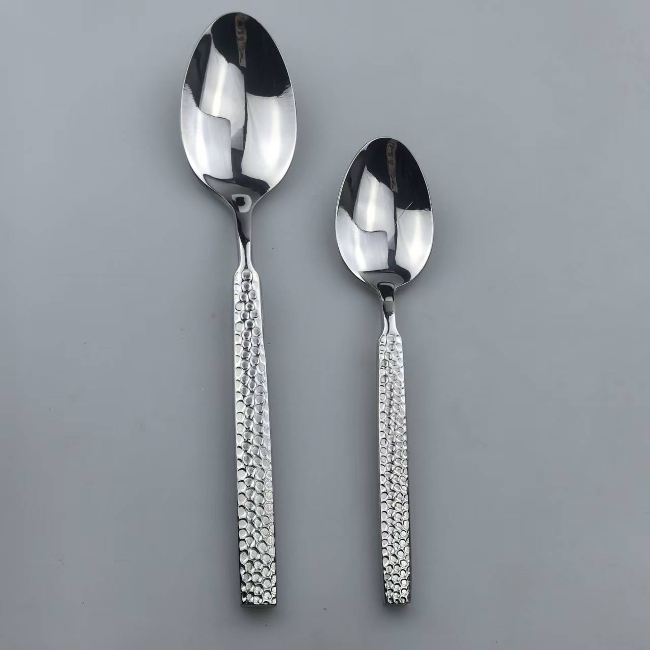 Stainless Steel Cutlery Set with Rhinestone - Textured Handles (Spoon, Fork, Knife) 6
