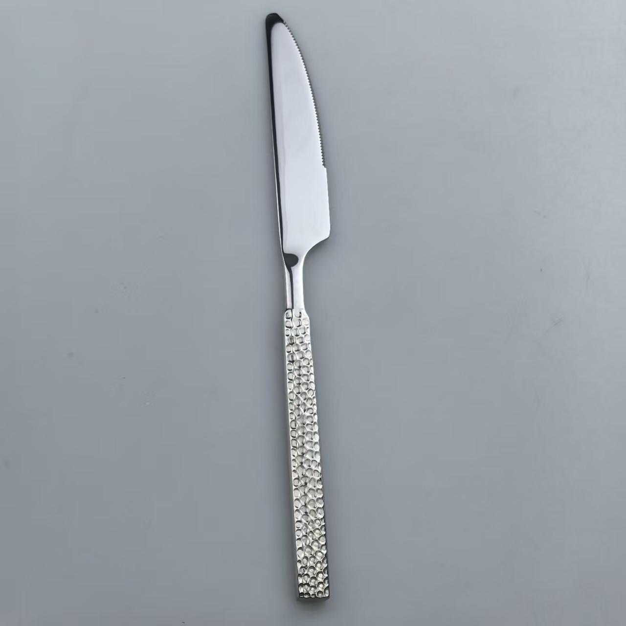 Stainless Steel Cutlery Set with Rhinestone - Textured Handles (Spoon, Fork, Knife) 7