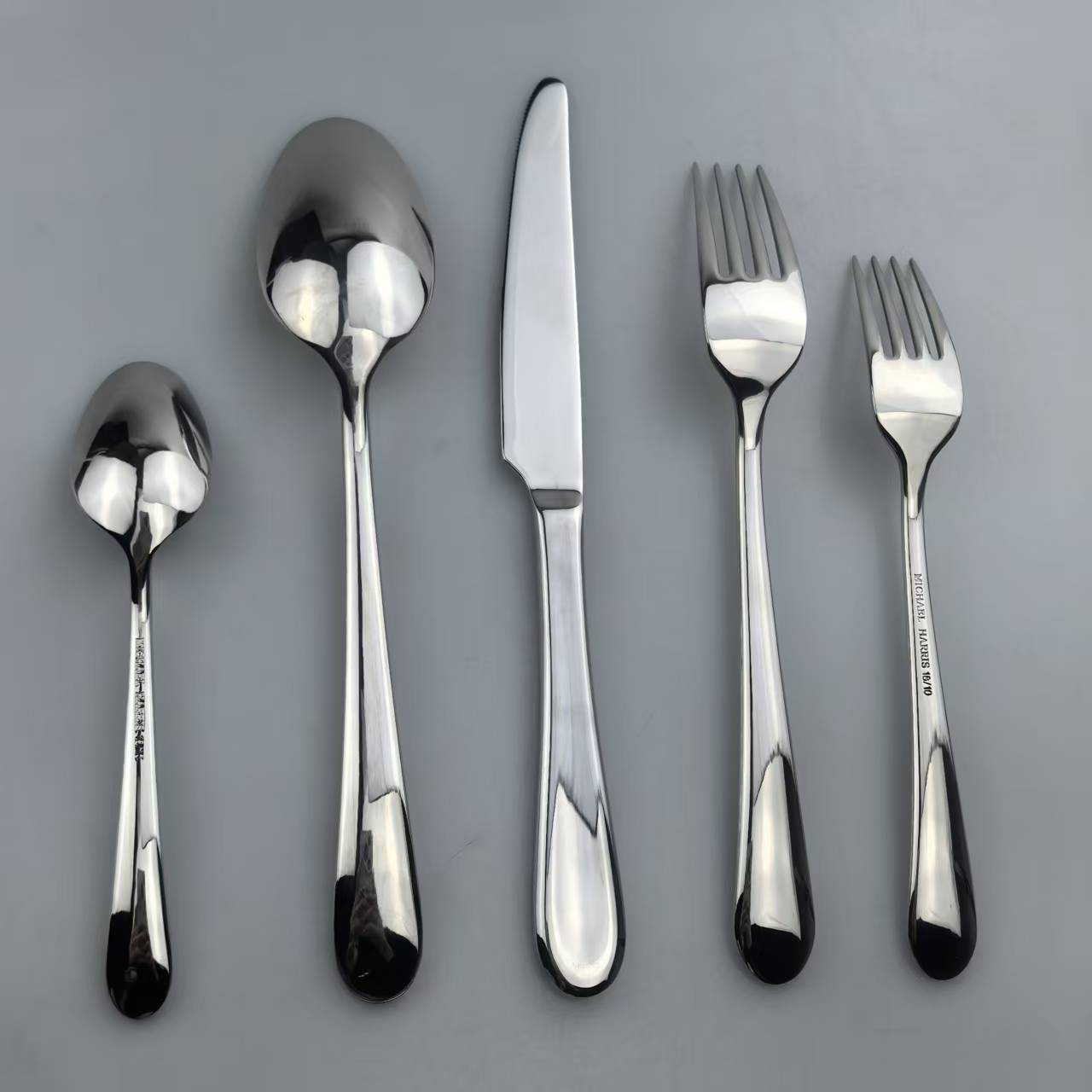 Luxury Mirror - Polished Stainless Steel Cutlery Set (Spoon, Fork, Knife) 3