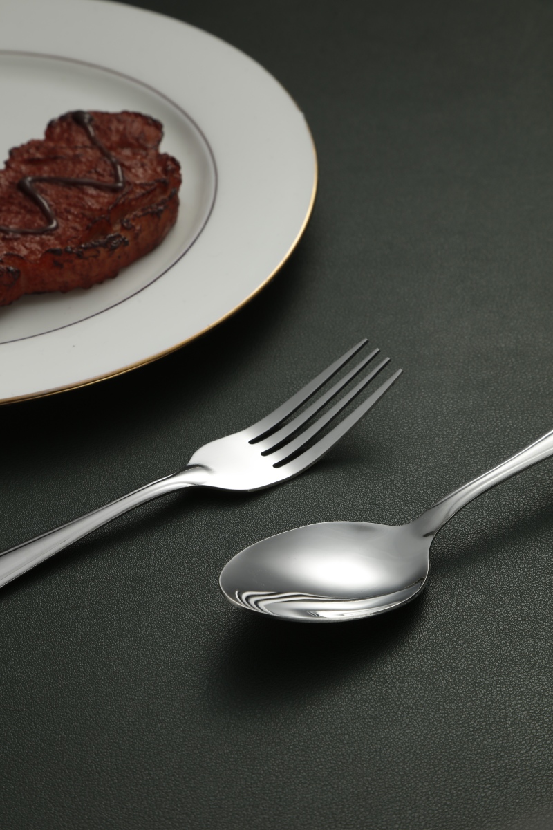 Classic Thin Line Silverware Cutlery Set 6