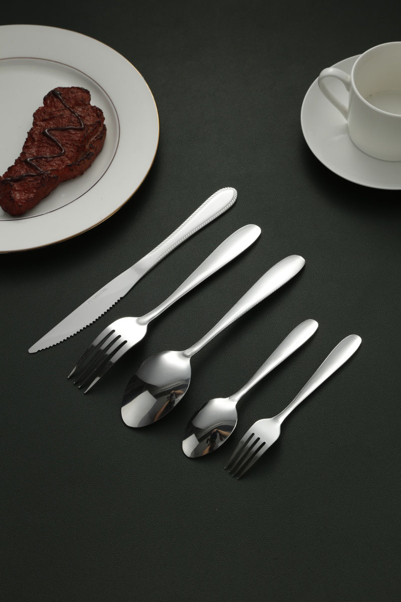 Vintage Rope Trim Silverware Cutlery Set 4